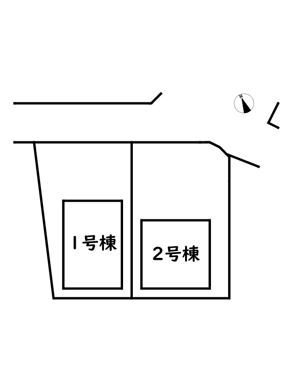 姫路市花田町勅旨/新築戸建の区画図
