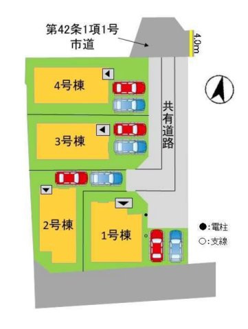 【区画図】 | 福岡市東区三苫1丁目2期　2号棟（全4棟）【仲介手数料無料・0円】 | 区画図です。2号棟