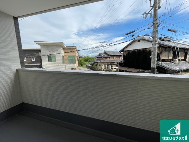 ★1(土)2(日)現地見学可能！★相楽郡精華町菱田西川原　ラスト1邸のバルコニー|日当たりのよいバルコニー！お部屋が開放的に！