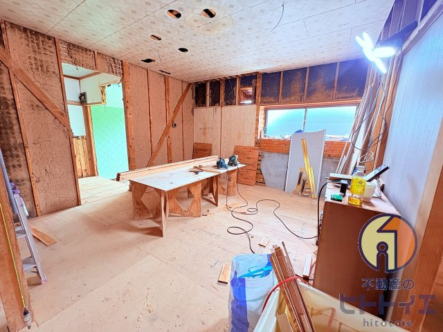 中古住宅)八女市酒井田の洋室|※リノベーション途中の写真です
