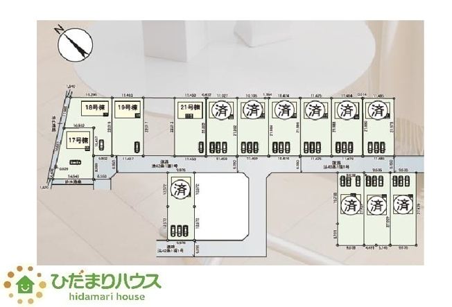 【区画図】 | 水戸市河和田町第3　新築戸建　19号棟 | 落ち着いた雰囲気の閑静な住宅街で、暮らしやすい住環境。