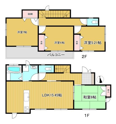 【間取り】 | 茅ヶ崎市松尾築浅戸建て