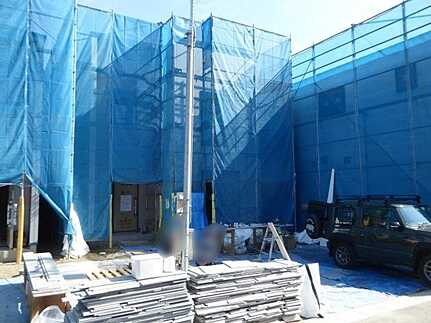 広島市安佐北区深川7丁目　新築一戸建て(全5棟)の前面道路含む現地写真