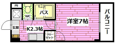 シャローム村岡の間取り