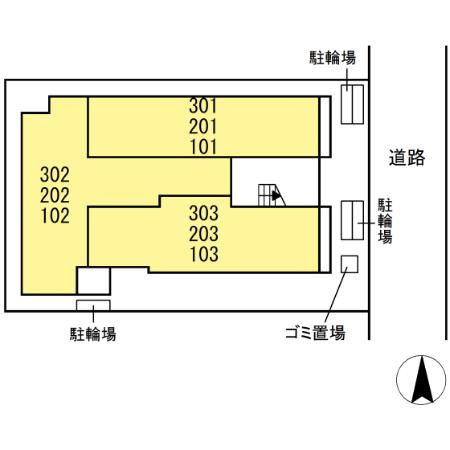 グラナーデ千住緑町の区画図
