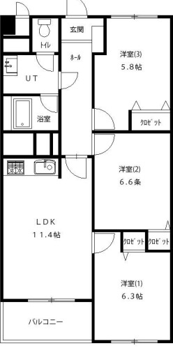 第二ファミール札幌の間取り