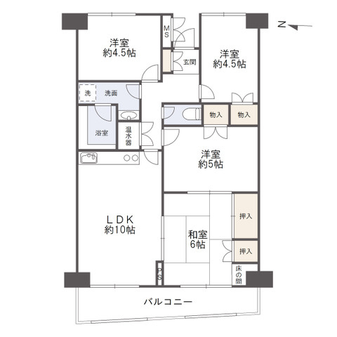 労住協第21ビル西宝町ニューマンションの間取り
