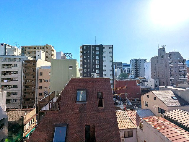 Prime Bliss新御徒町の設備|6F、バルコニーからの眺望、南向き日当り良好です