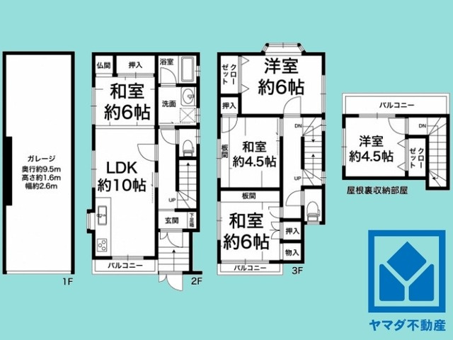 尼崎市東園田町3丁目の間取り