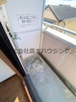 【設備】 | 　スタジオM | 洗濯機置き場です