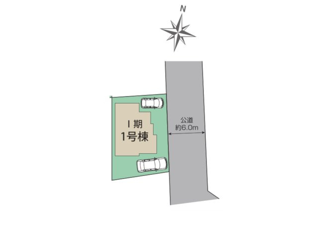 福生市福生　Ⅰ期　1号棟の区画図|【Living Story】◆暮らしが続いていく場所◆
ここで過ごす日々が、少しずつ思い出になっていく。そんな時間を育てていく住まい。