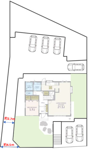 『八王子市中古戸建て』八王子市片倉町1585-1【仲介手数料無料】　八王子市片倉町　の区画図|～仲介手数料無料☆八王子ひなた不動産～八王子市片倉町　中古戸建
