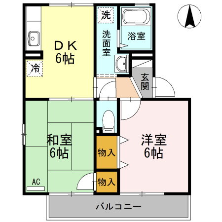 クレールイセキの間取り