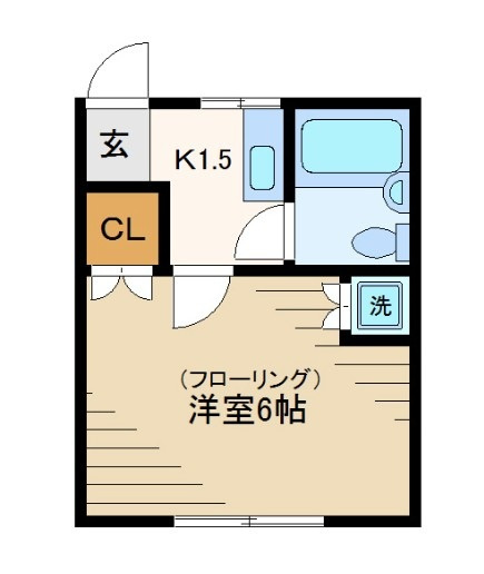 西井コーポの間取り|間取りです。