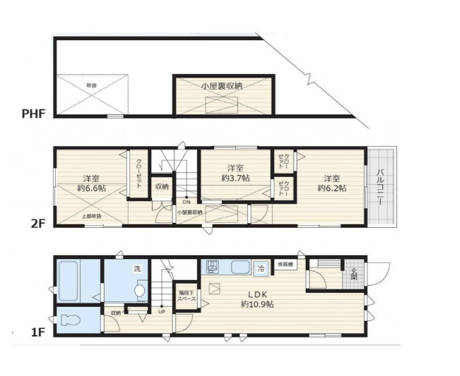 赤堤３丁目戸建の間取り
