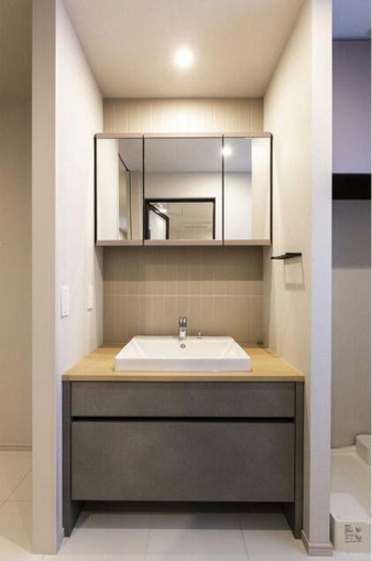 アンソレイエ下北沢の洗面所