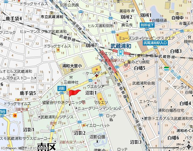 スタンレーマンションⅡの地図