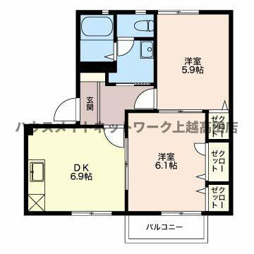 パストラル新光町Ⅰの間取り