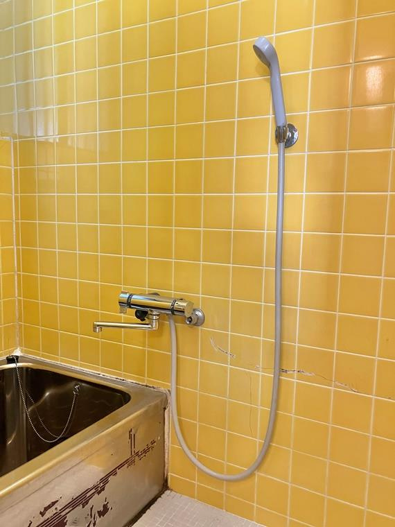 志茂戸建の浴室