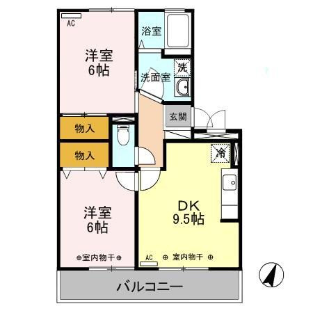 ミルホイール　Ⅴの間取り