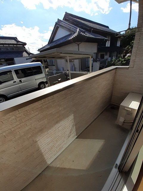 ノースヴィレッジⅣ　Ａのバルコニー