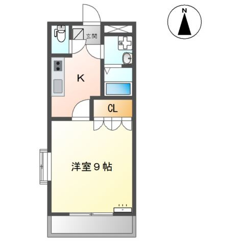 シャルドネ弥生が丘の間取り