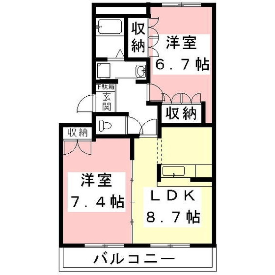 パジェール花水木の間取り