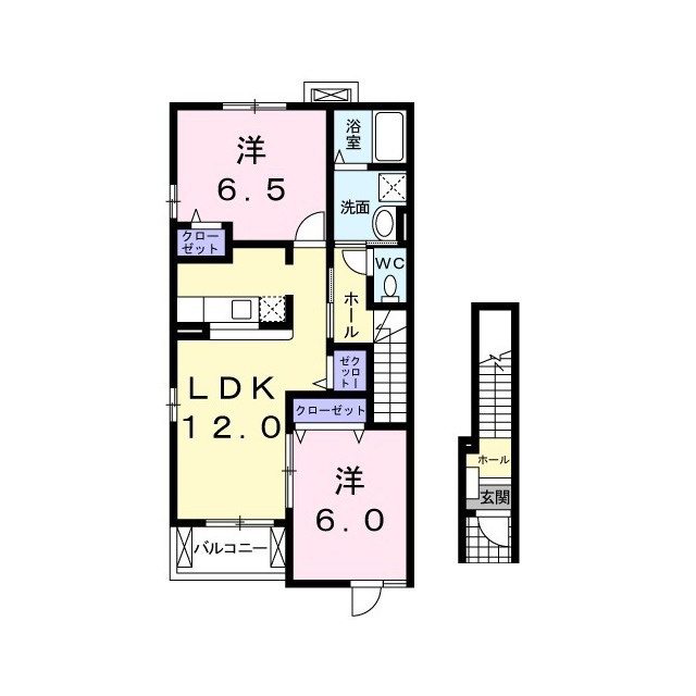 メゾンアンジュ琴塚Ａの間取り