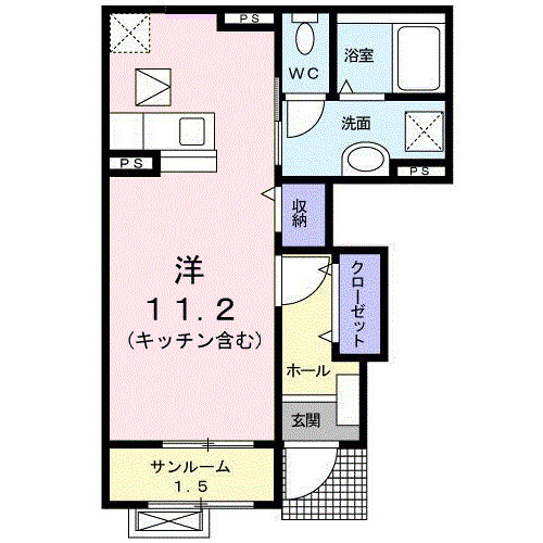 ガーデン潮風の間取り
