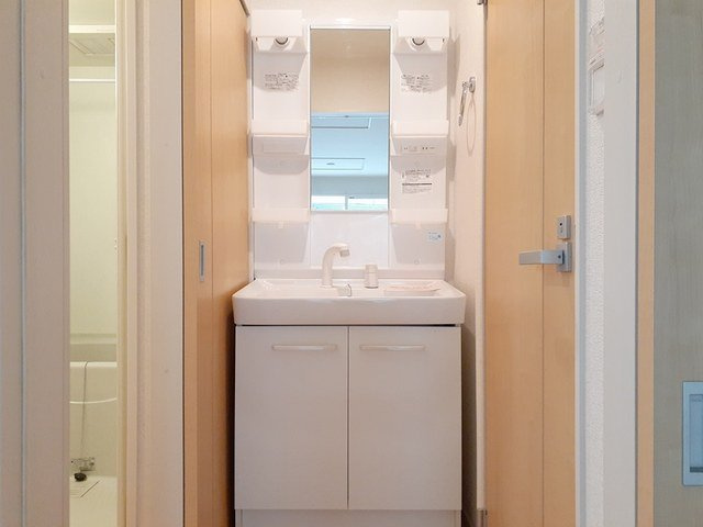 カンパーニャⅠの洗面所|スペースが確保できる洗面所です