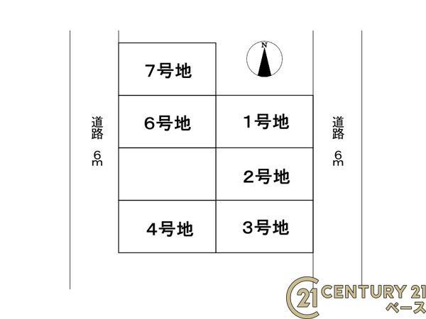 桜井市粟殿 ７号地 ／新築一戸建の区画図|■こちらの物件は７号地です！■