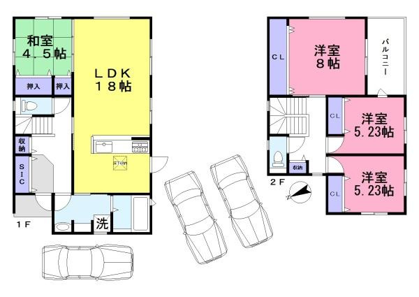 桜井市金屋 ３号地／一戸建の間取り|■こちらは３号棟です！■