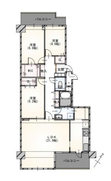 リジェンヌ京町３号棟