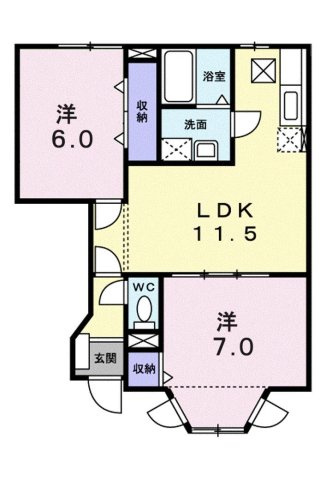 【間取り】 | カシオペア　Ｂ