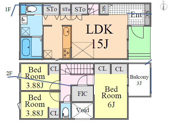 藤沢市大鋸　新築戸建　全２棟B号棟の外観