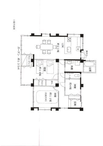 御影山手４丁目戸建賃貸の間取り
