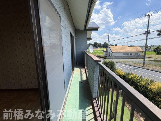 【中古】前橋市鶴が谷町　５Kのバルコニー|暖かな日差しのふりそそぐバルコニー