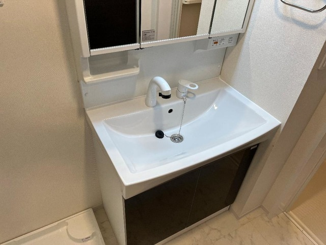 多摩区菅野戸呂 新築工事の洗面所