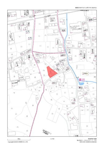 四国中央市土居町中古住宅【500】土地207.10坪　建物63.14坪の地図