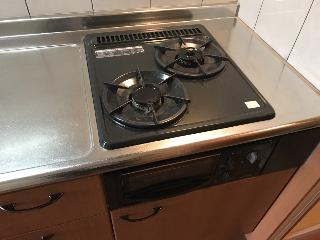 アムールハイツおおばのキッチン|2口コンロ
