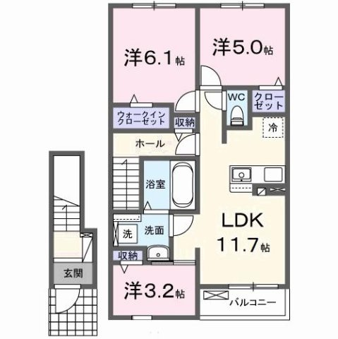 ブライトガーデンＢの間取り