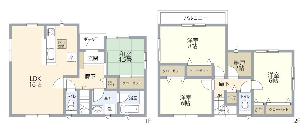  100万円分リフォーム選択可 駐車並列2台 玉津町高津橋 良質戸建の間取り