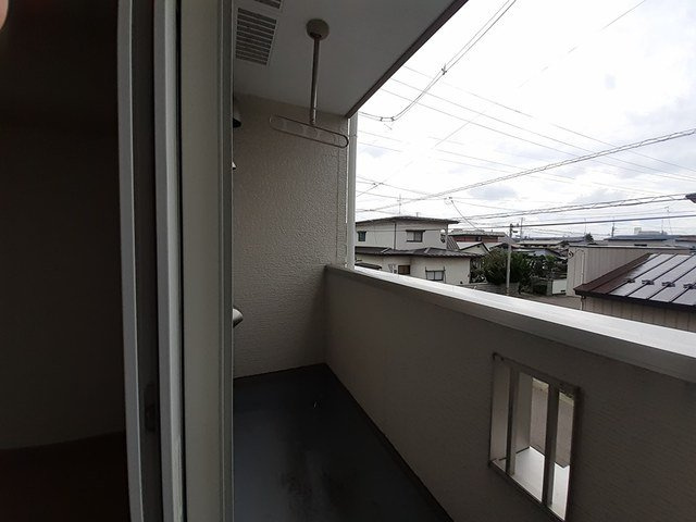 サンライズスクエアＡのバルコニー|広々としたバルコニーです