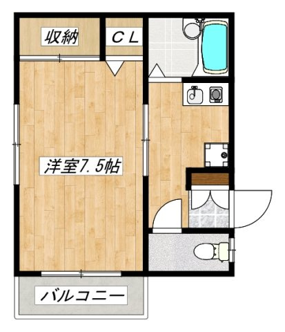 サンシャイン角田Ⅱの間取り|間取りです！