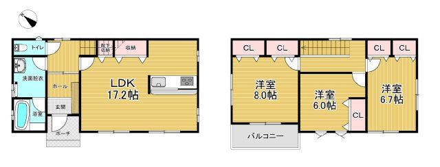 中古戸建　千曲市大字寂蒔の間取り