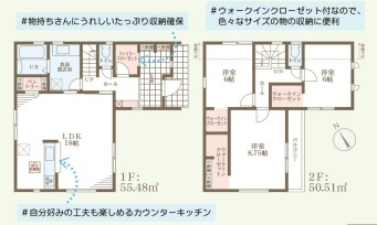 リーブルガーデン神戸市北区道場町第1期の間取り