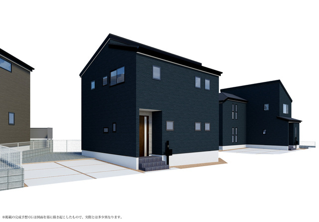 リーブルガーデン神戸市北区道場町第1期の外観パース