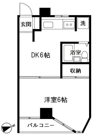 コーポアルプの間取り