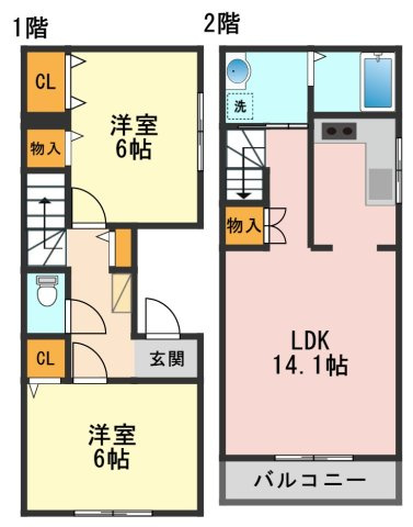 サンヴィータの間取り