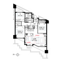 【間取り】 | ディアナコート二子玉川園：西向き２ＳＬＤＫ床暖房・エアコン付きリノベーション物件は住設備充実のお部屋となっております！